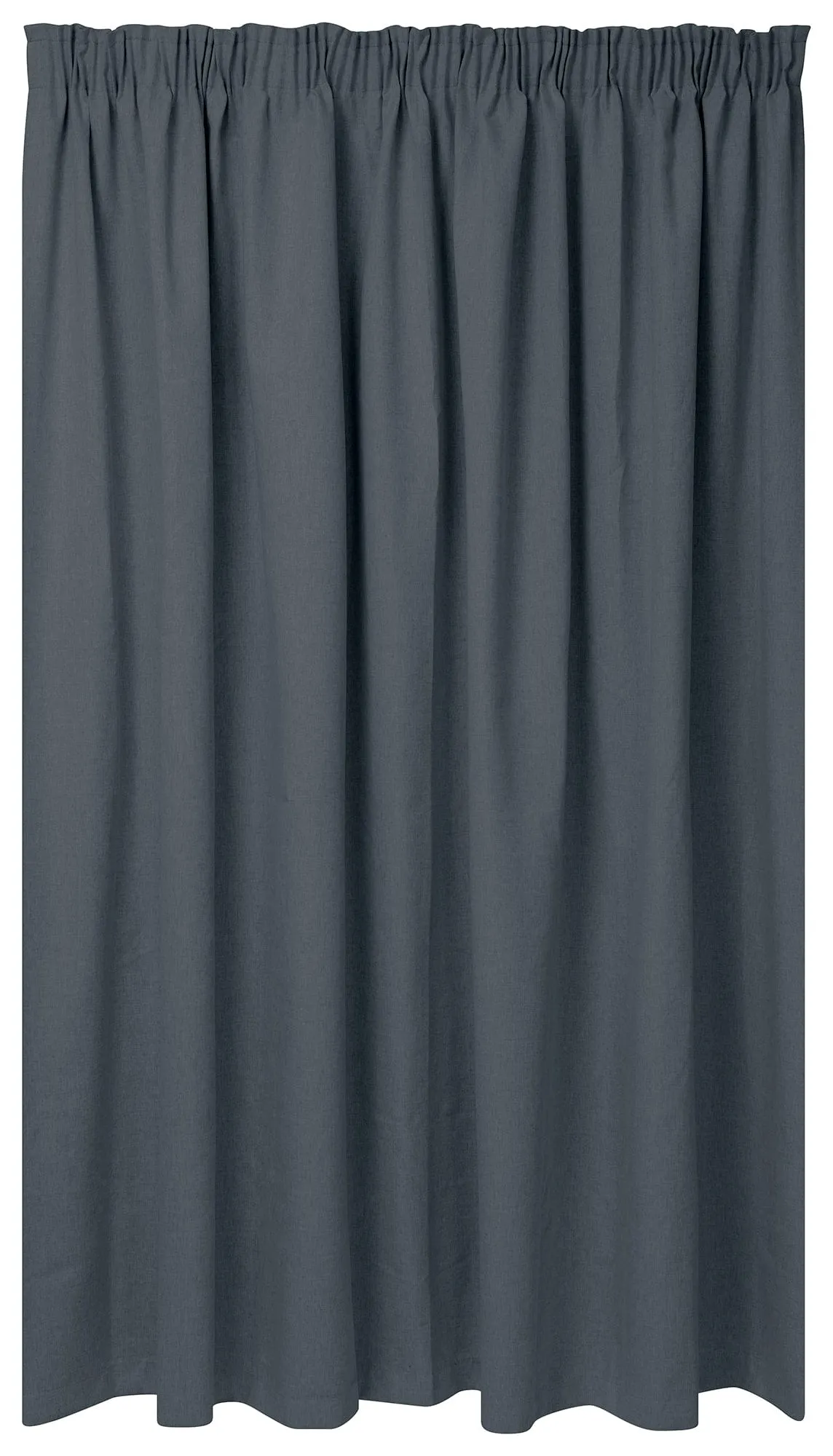 Kubu Jacquard Blockout Taped Curtain Ready To Hang Charcoal
