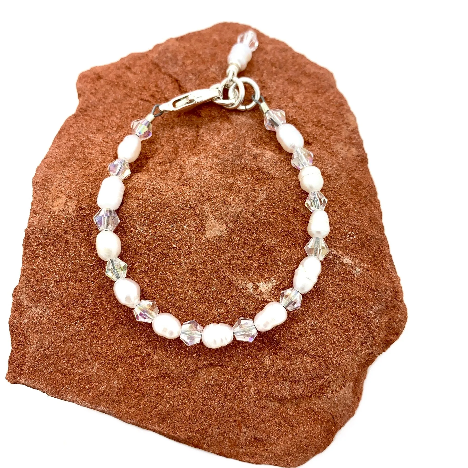 Lace & Pearls Baby Bracelet