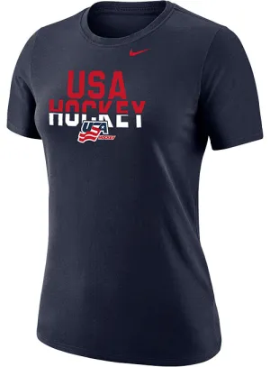 Ladies Nike USA Hockey Goal Line T-Shirt