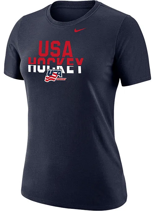 Ladies Nike USA Hockey Goal Line T-Shirt