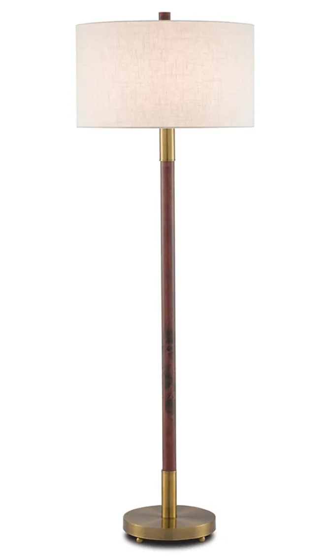 Lancaster Mahogany Floor Lamp