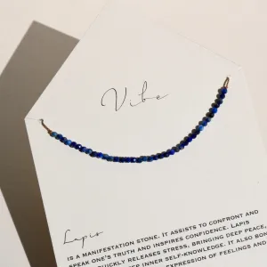 LAPIS BEADED NECKLACE