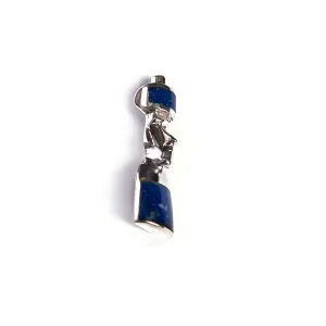 Lapis Lazuli Moai Pendant | Handmade Jewelry | Crafted in Santiago
