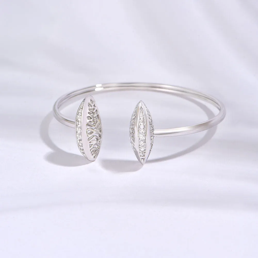 Leaf / Bangle Silver