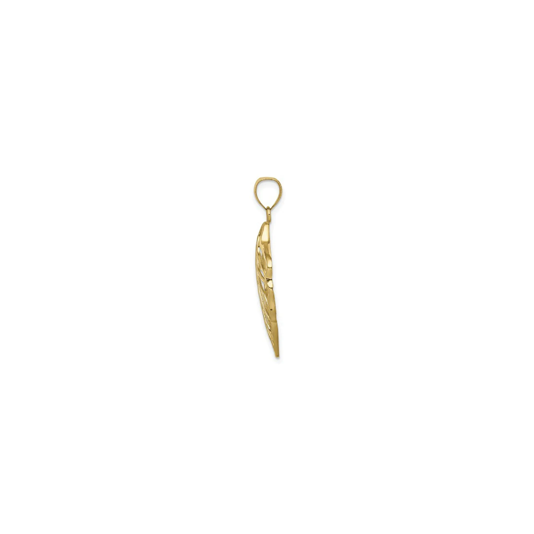 Leaf Contour Pendant (14K)