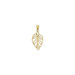 Leaf Contour Pendant (14K)