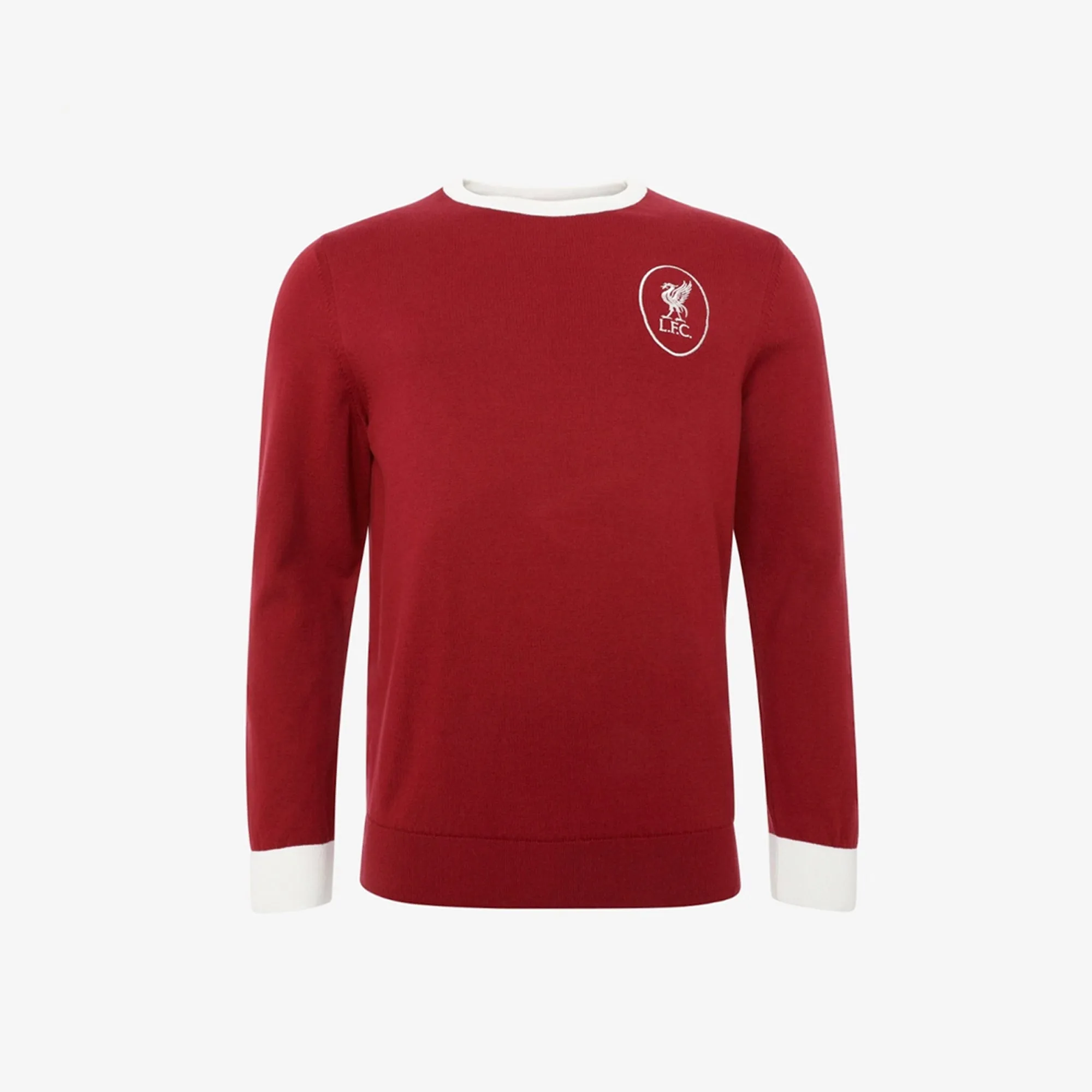 LFC Adults Heritage 65 Red Wembley Crew Knit Jumper