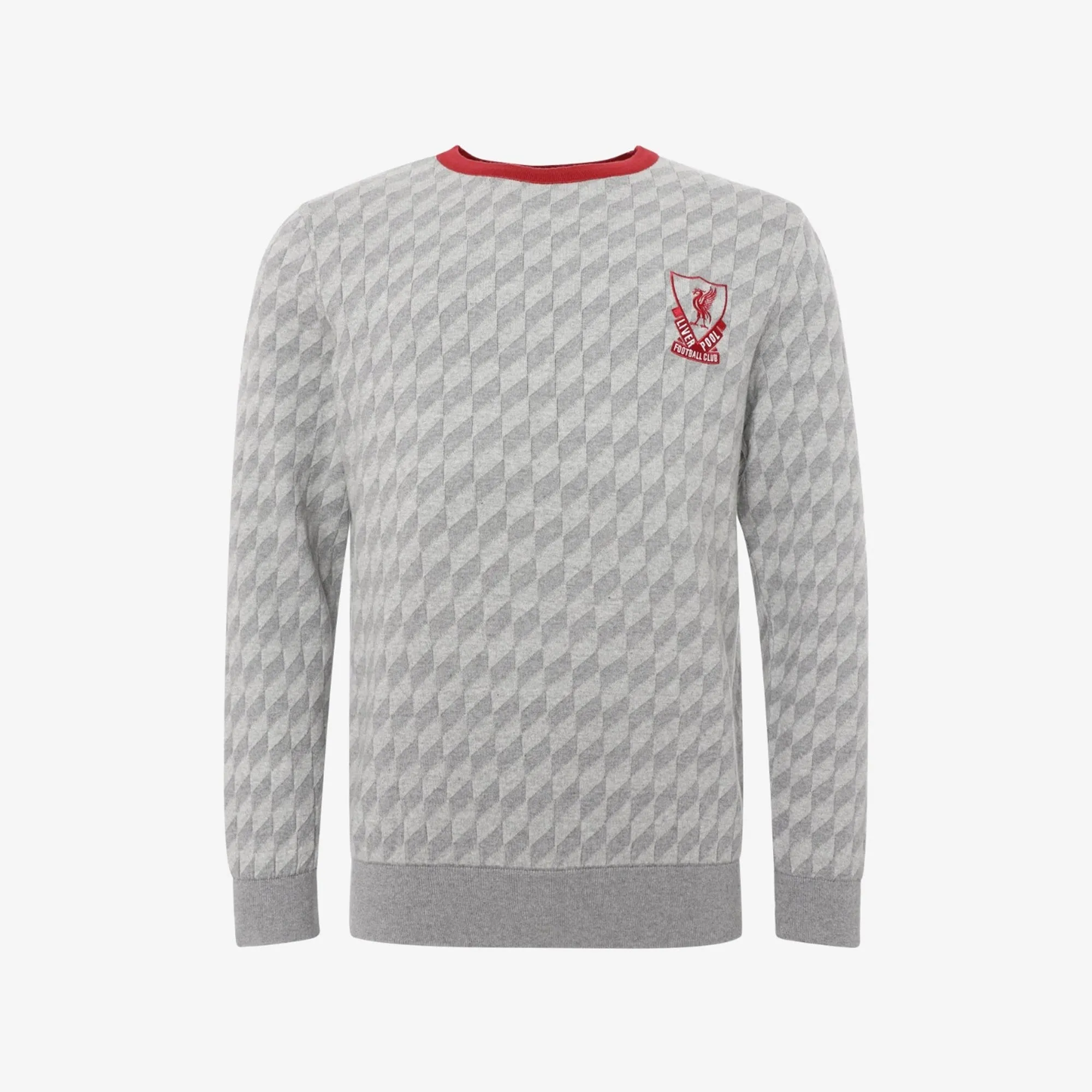 LFC Adults Heritage 89 Grey Away Crew Knit Jumper