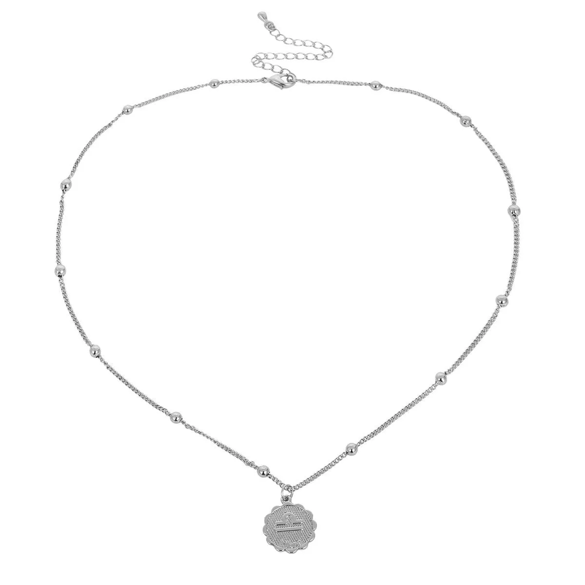 Libra silver zocoin necklace