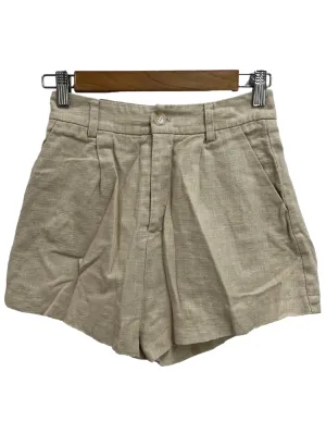 Light Beige Linen Shorts