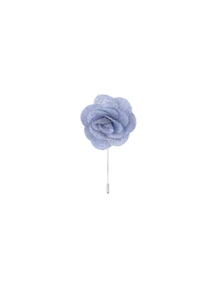 Light Blue Textured Lapel Pin