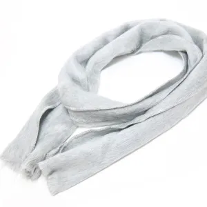 Light Gray Alpaca Traditional Scarf