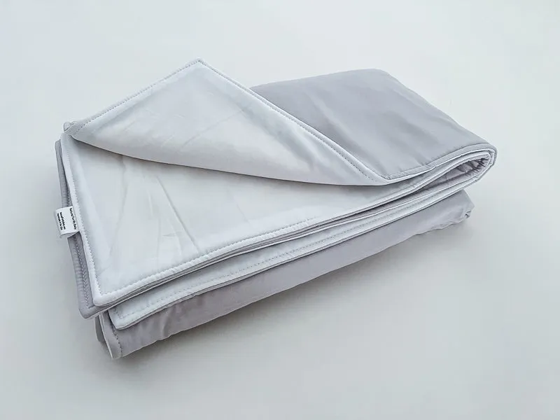 Light Gray and White Baby 100% Cotton Quilt