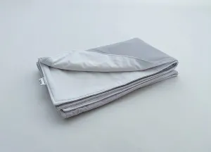 Light Gray and White Baby 100% Cotton Quilt