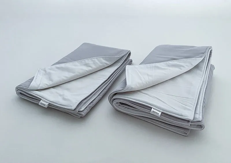 Light Gray and White Baby 100% Cotton Quilt