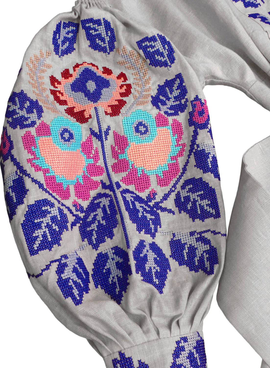 Light gray Boho style Kaftan