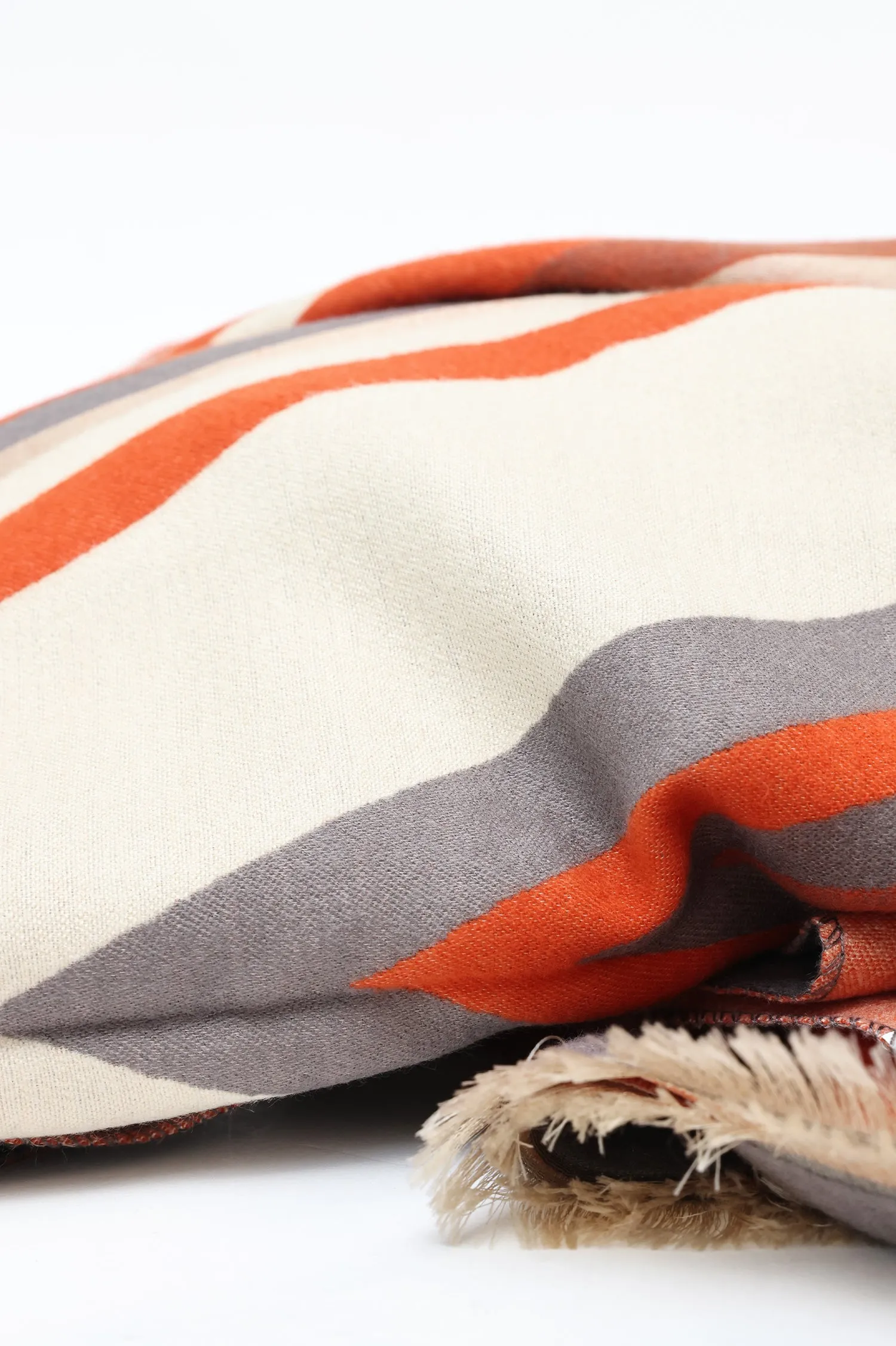 LINEAR LUXE SCARF-ORANGE
