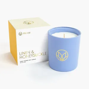 Linen & Honeysuckle Soy Candle