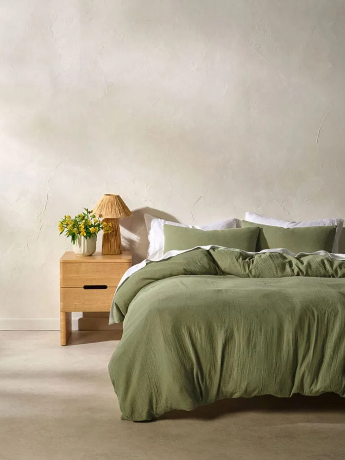 Linen House Galene Moss Duvet Cover Set