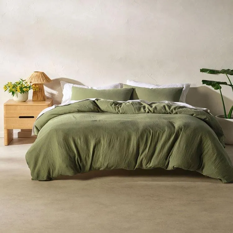 Linen House Galene Moss Duvet Cover Set