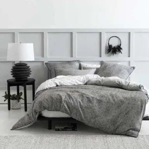 Linen House Tectura Grey Duvet Cover Set