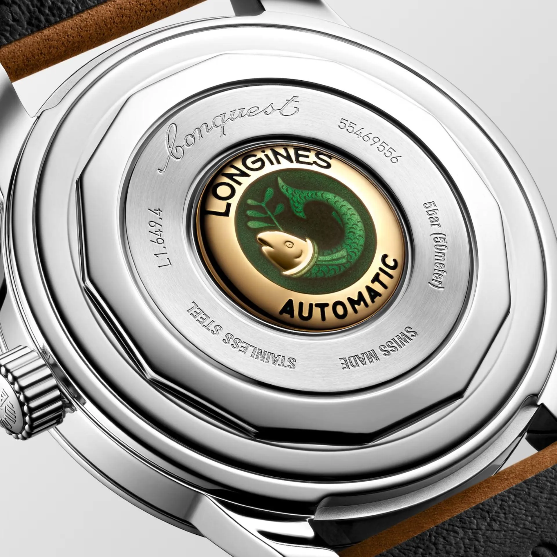 LONGINES CONQUEST HERITAGE 38mm Automatic Silver Steel L1.649.4.72.2