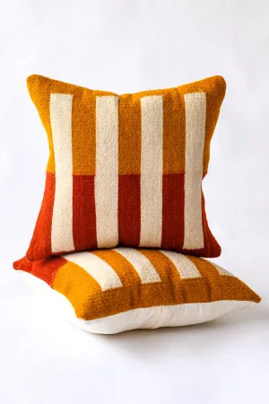 LOOM Imports Wool Tri Colored Pillow Nº1