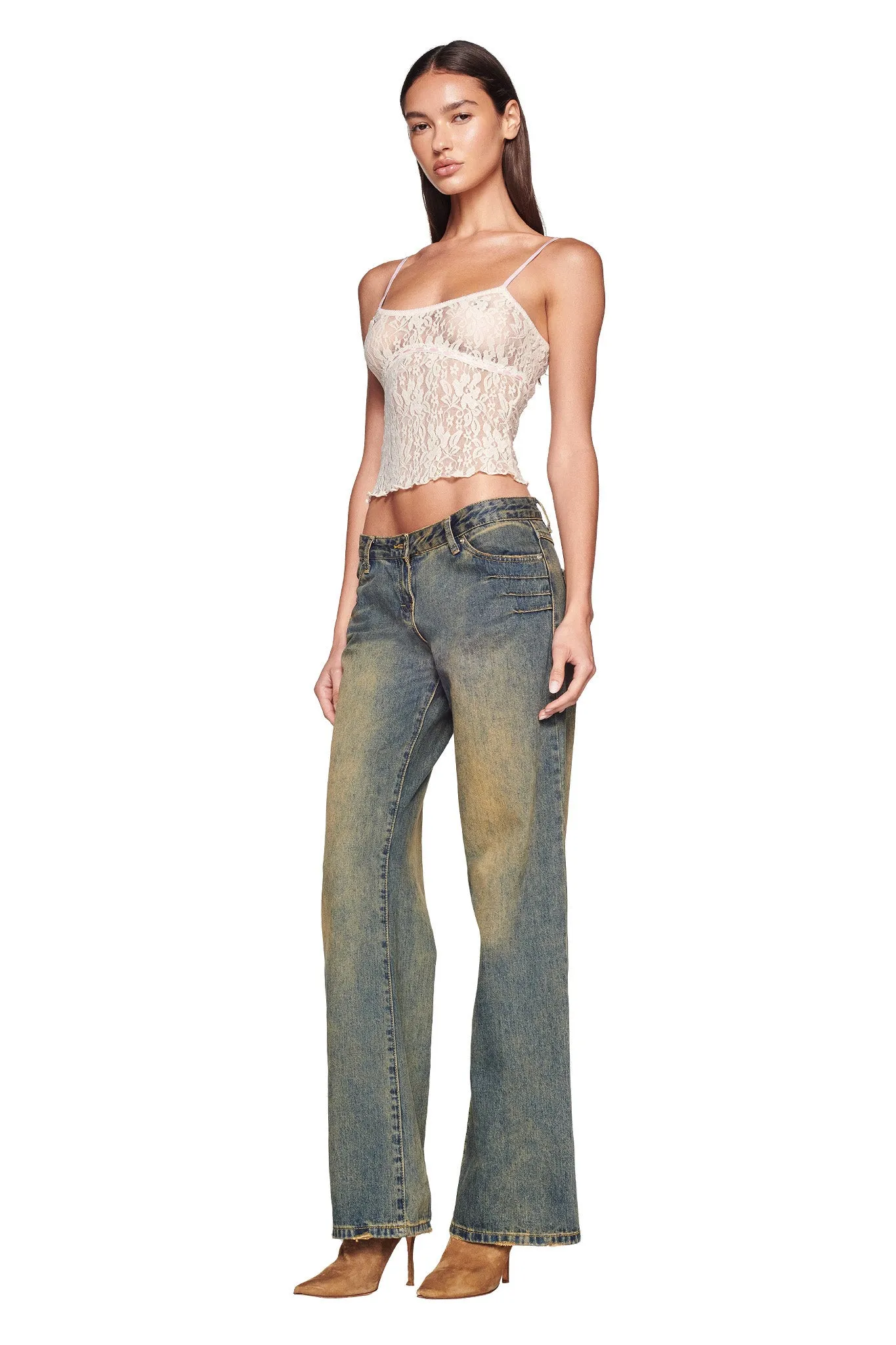 LORAH TOP - BEIGE : TAN
