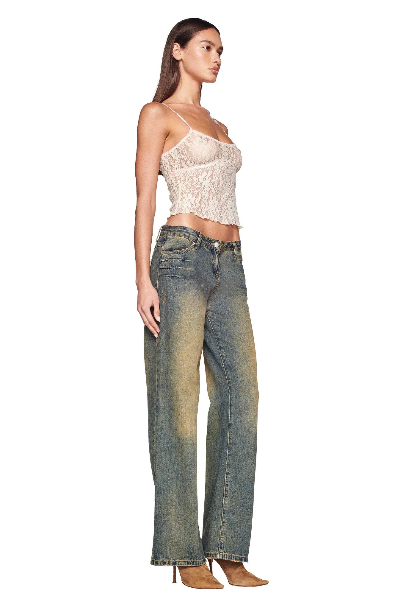 LORAH TOP - BEIGE : TAN