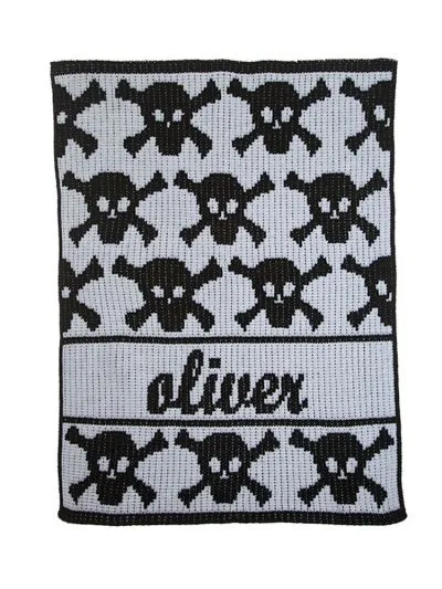 LOTS OF SKULLS & CROSSBONES BLANKET