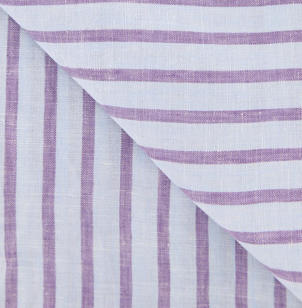 Luigi Borrelli Light Blue Linen Scarf