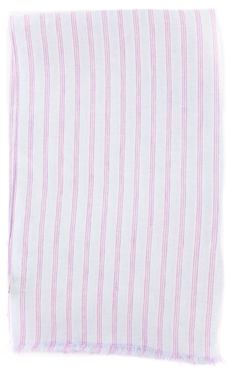 Luigi Borrelli Light Blue Linen Scarf