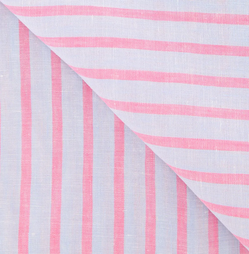 Luigi Borrelli Light Blue Linen Scarf