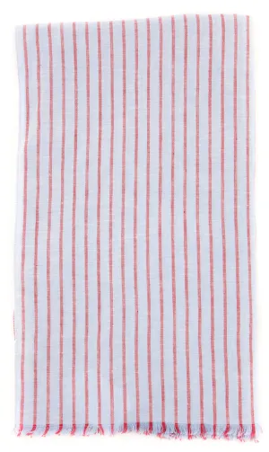 Luigi Borrelli Light Blue Linen Scarf