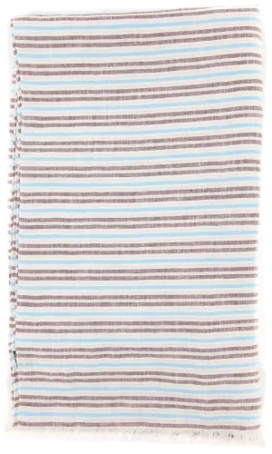 Luigi Borrelli Light Blue Linen Scarf