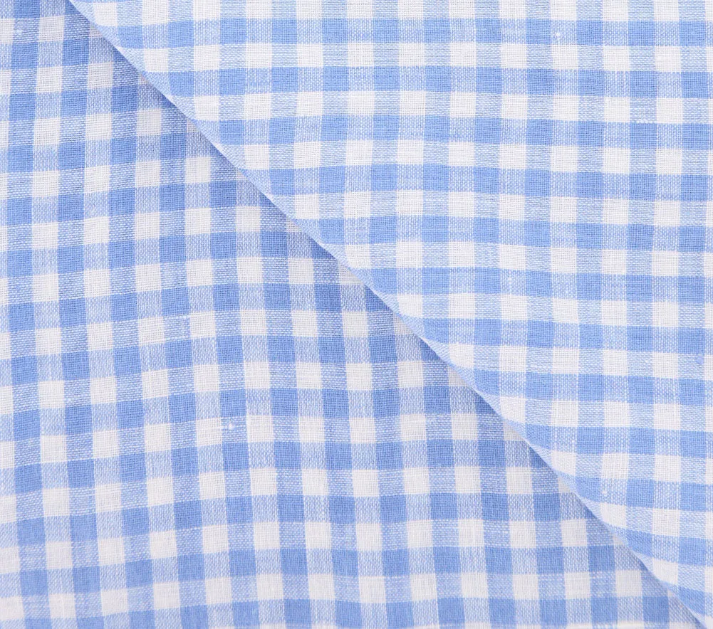 Luigi Borrelli Light Blue Linen Scarf