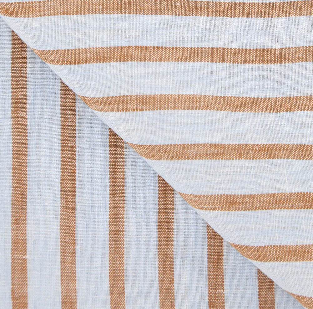 Luigi Borrelli Light Blue Linen Scarf