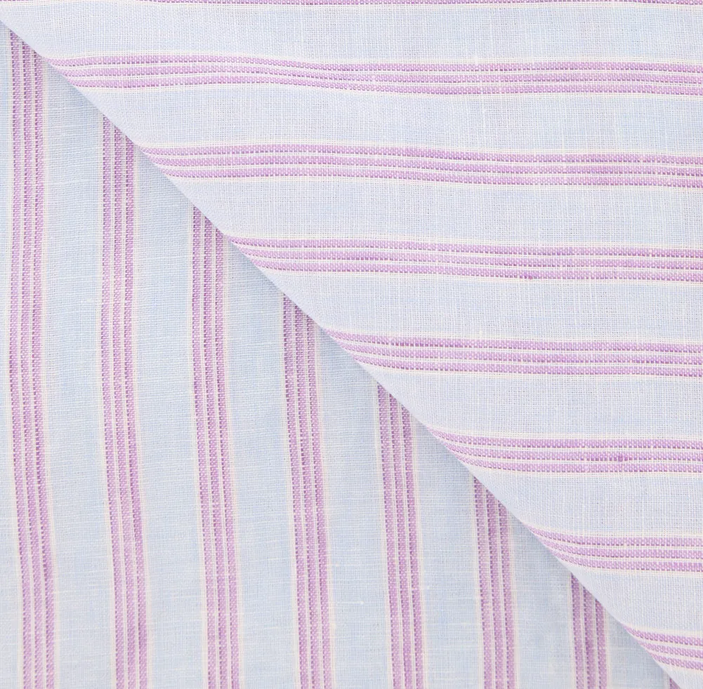 Luigi Borrelli Light Blue Linen Scarf