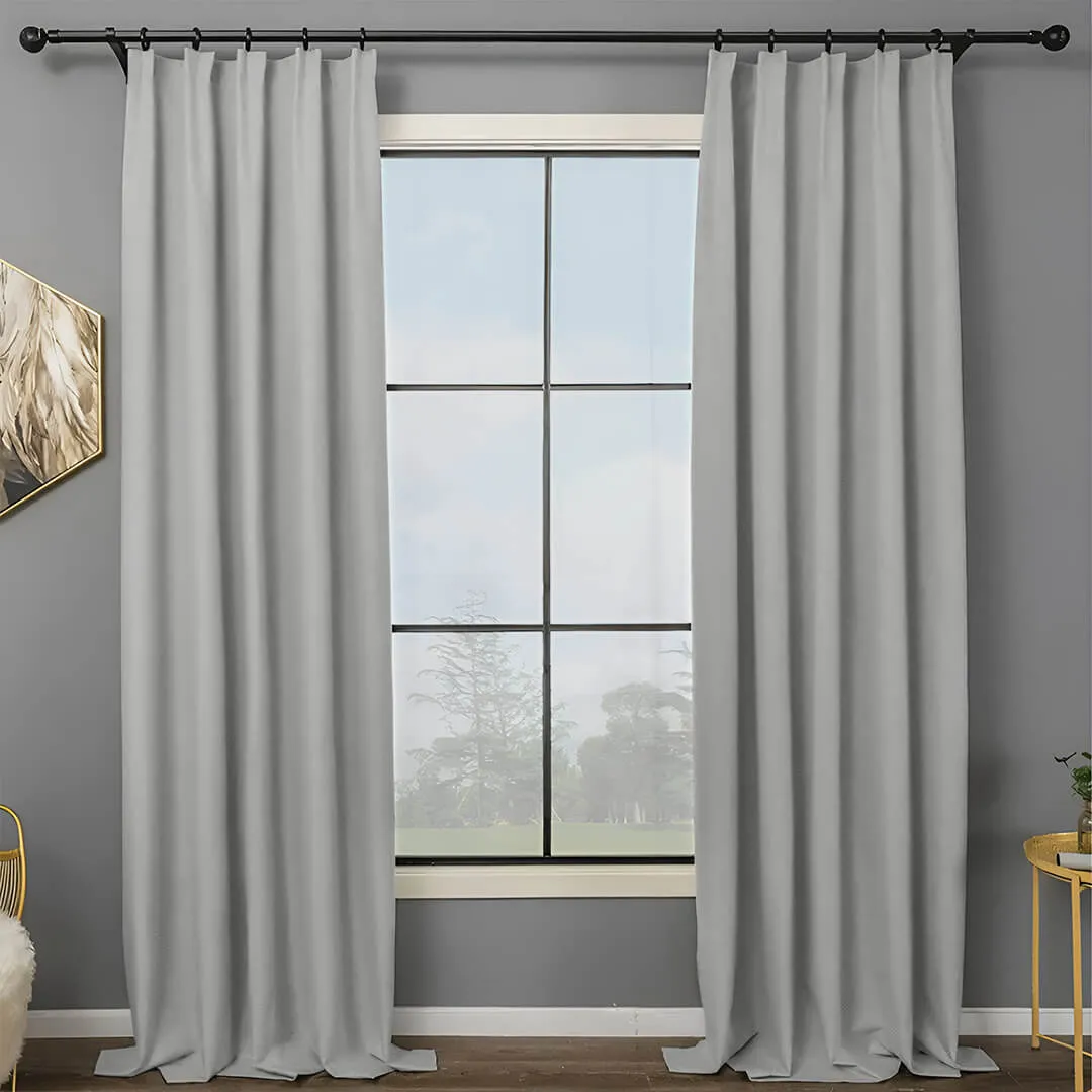 Lynn Sleep Comfort 100% Blackout Linen Curtains (1 Panel)