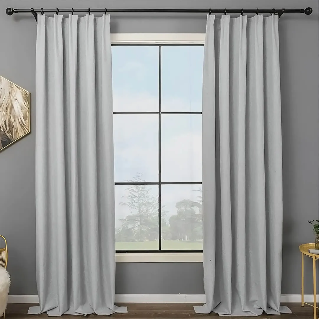 Lynn Sleep Comfort 100% Blackout Linen Curtains (1 Panel)
