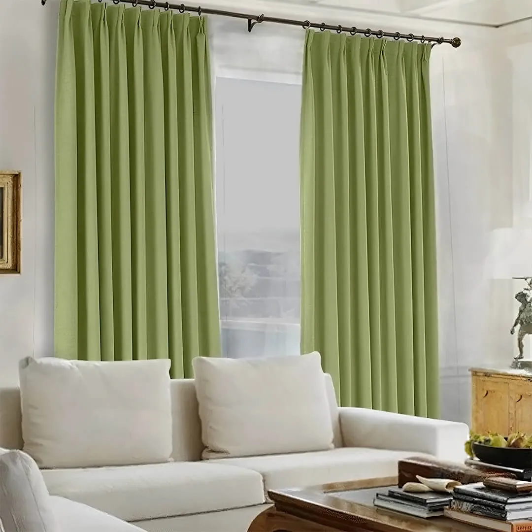 Lynn Sleep Comfort 100% Blackout Linen Curtains (1 Panel)