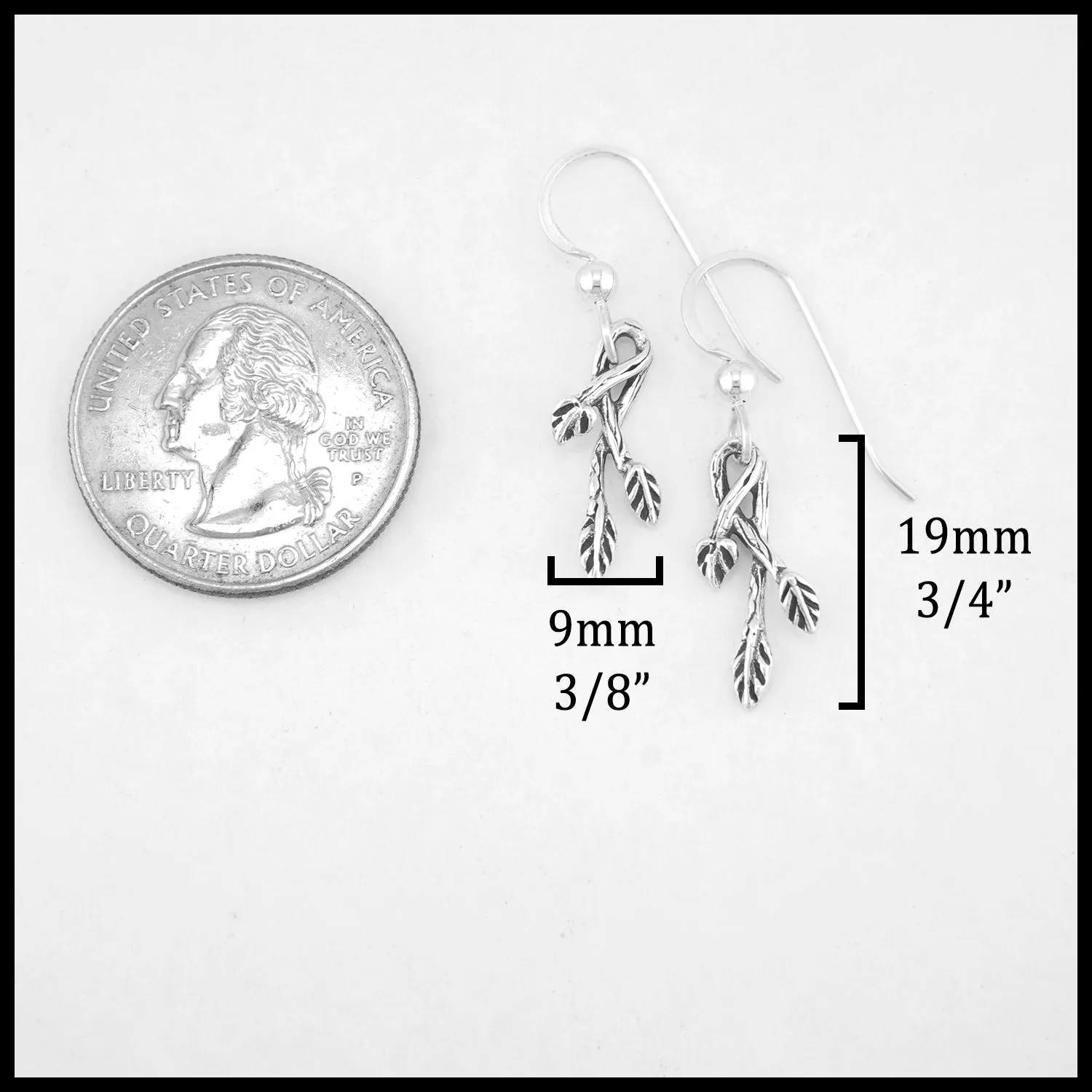 Madi's Leaf and Vine Pendant and Earring Set