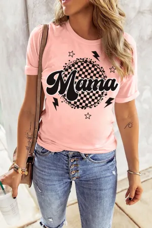 MAMA Round Neck Short Sleeve Tee
