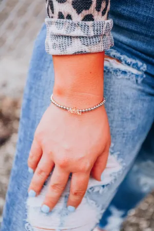 Mama Silver Beaded Bracelet by The Sis Kiss