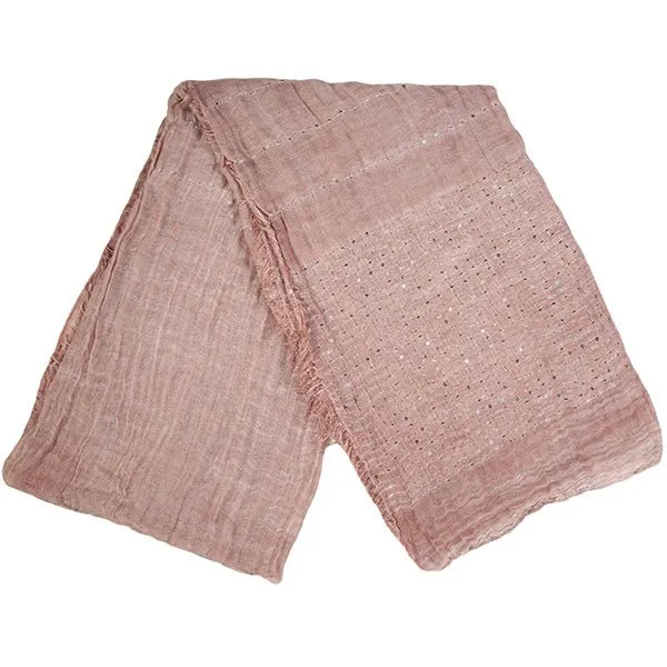 Many Sequins On bottom  Side Design Summer Light Scarves