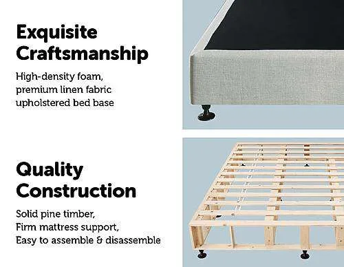 Mattress Base - Platinum Light Grey