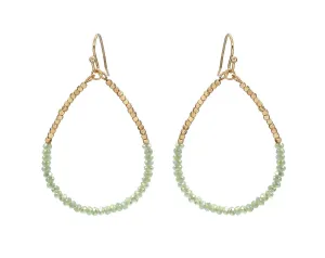 Mint beaded earrings
