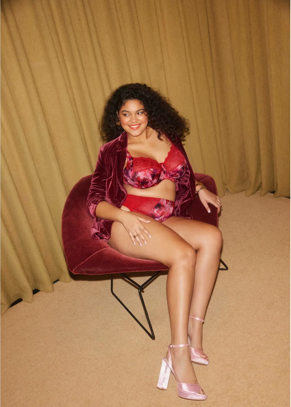 Morgan High Leg Brief In Berry Crush - Elomi