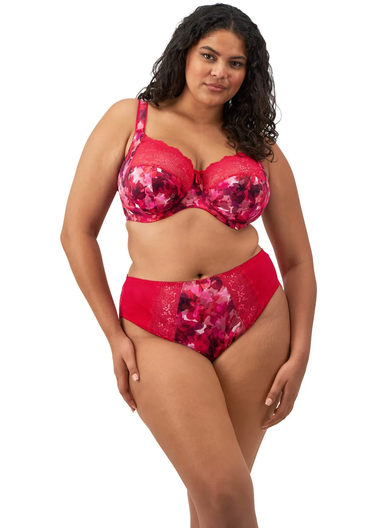 Morgan High Leg Brief In Berry Crush - Elomi