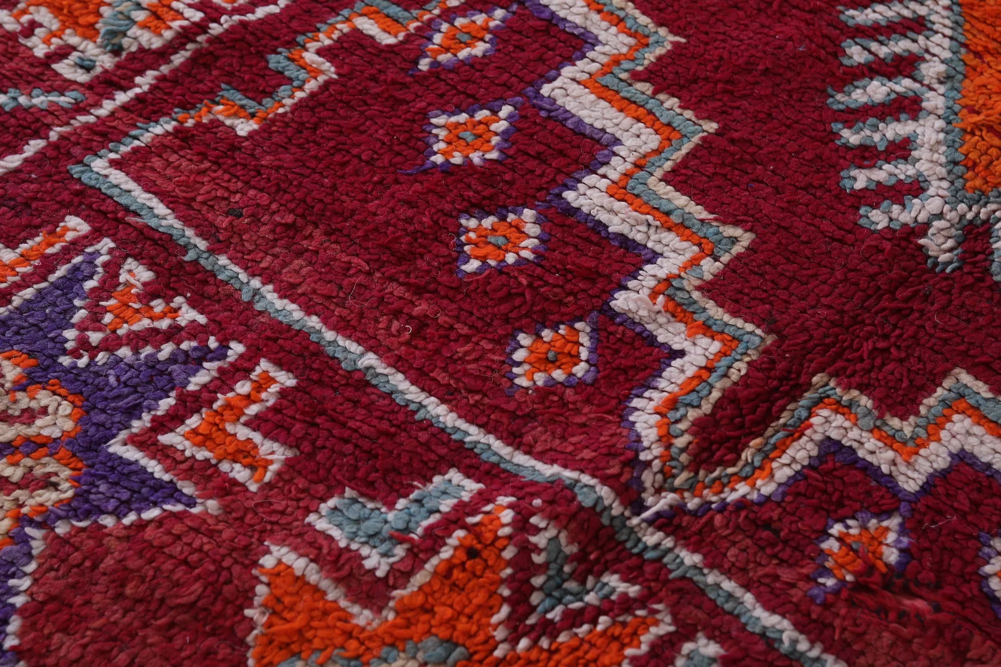 Moroccan Rug - Vintage Wool Rug 4.7 x 10.9 Feet